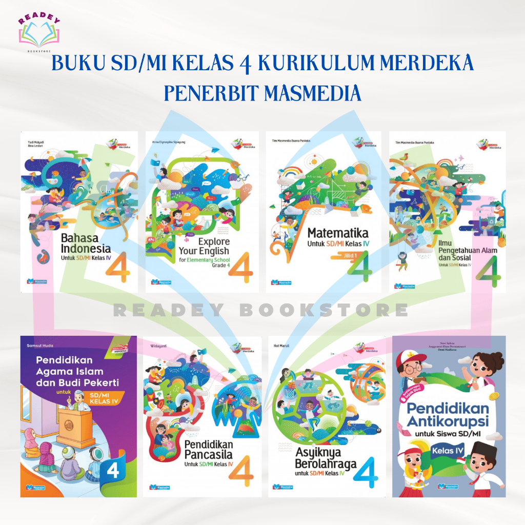 

[ORIGINAL] BUKU PAKET KELAS 4 SD/MI KURIKULUM MERDEKA PENERBIT MASMEDIA