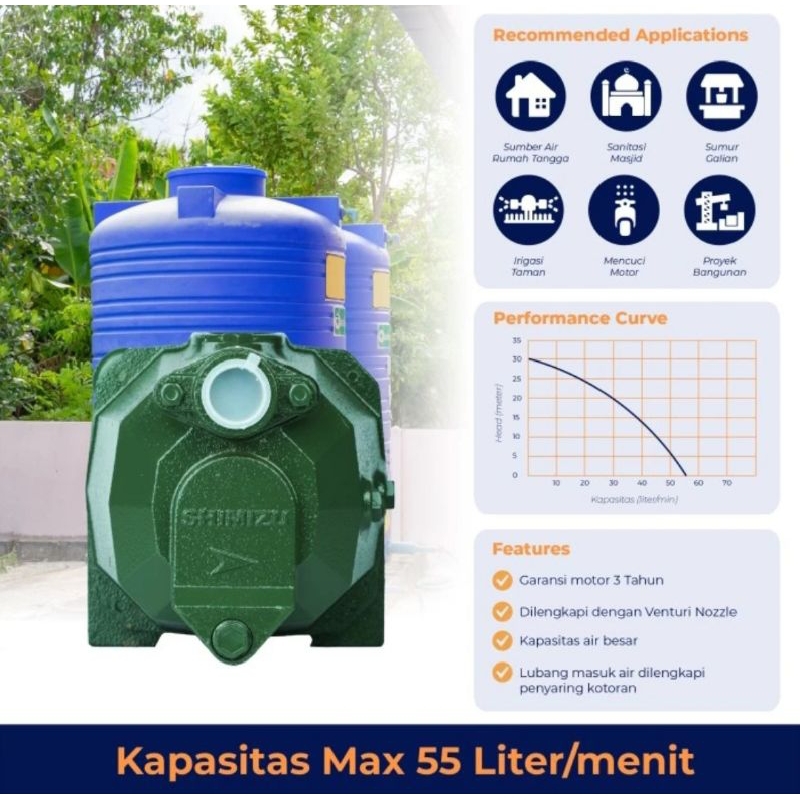 Pompa Air Shimizu Jet-108Bit / Pompa shimizu Jet 108Bit / jet 108 bit