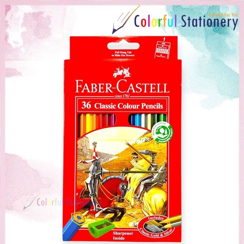 

Pensil Warna Faber Castell Panjang 36 Warna Classic