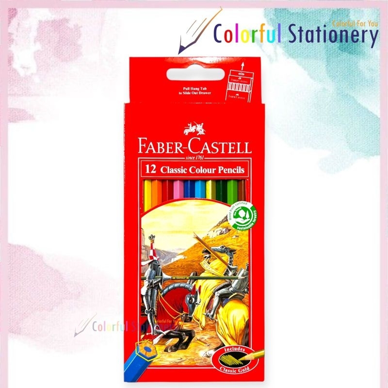 

Pensil Warna Faber Castell Panjang 12 Warna Classic