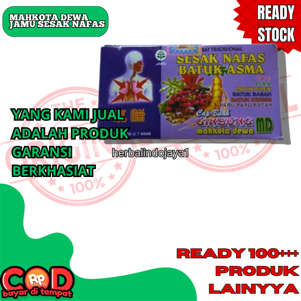 MAHKOTA DEWA SESAK NAFAS JAMU SERBUK