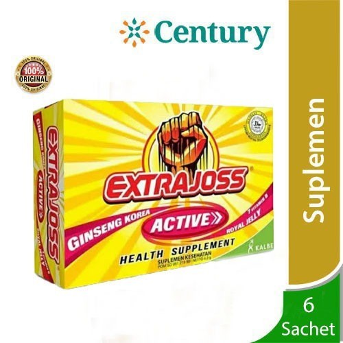 

EXTRA JOSS ACTIVE 1 BOX ISI 6 SACHET / SUPLEMEN ENERGI / ISOTONIK