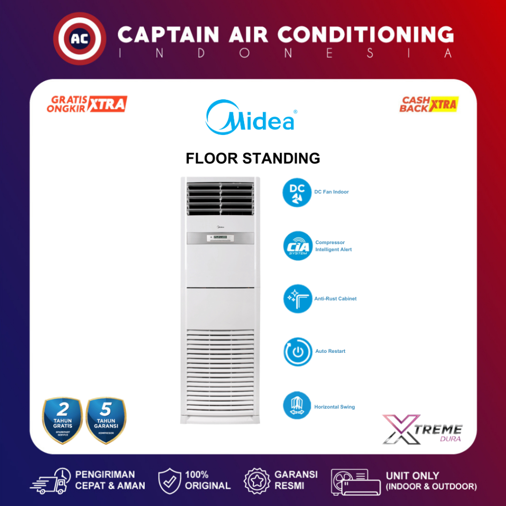 MIDEA AC Floor Standing MFGB-60CRN 7 PK
