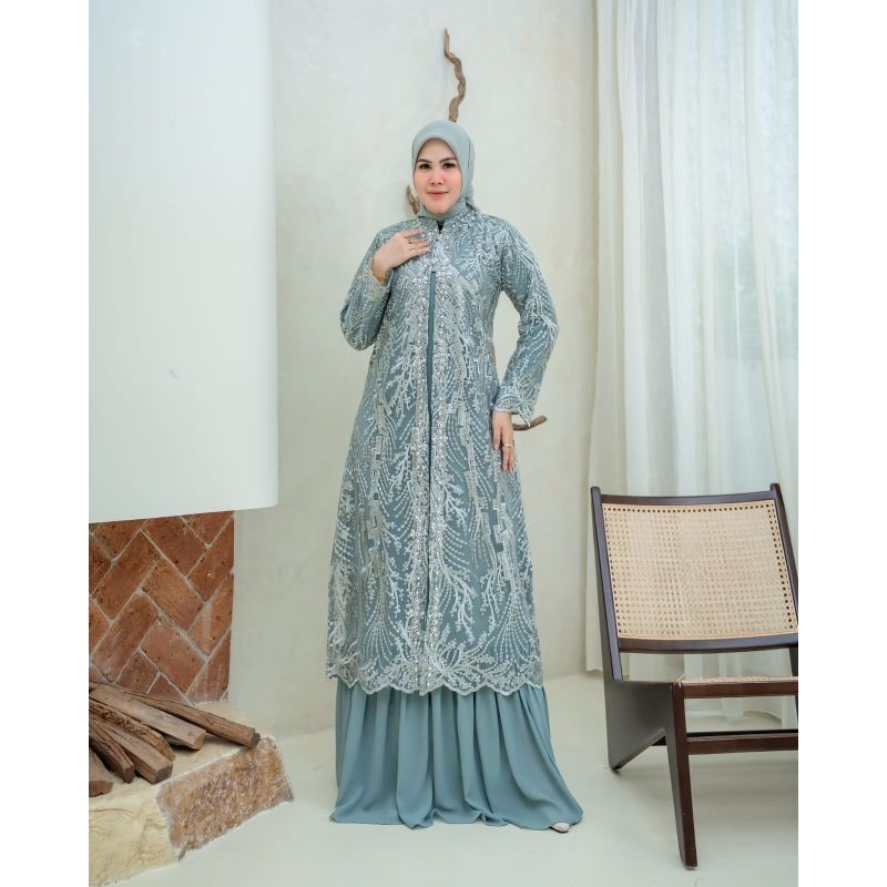 BISMILLAH NEW GAMIS PESTA YASMIN OUTHER BISA LEPAS PASANG/GAMIS PESTA KEKINIAN