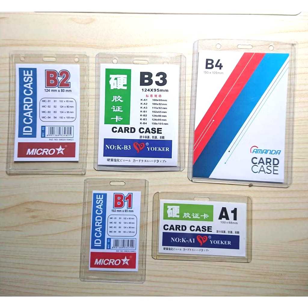 

Veiso_ID Card Case A1,B1,B2,B3,B4 / Name Tag / ID Card Plastik 5,4RB Terjual