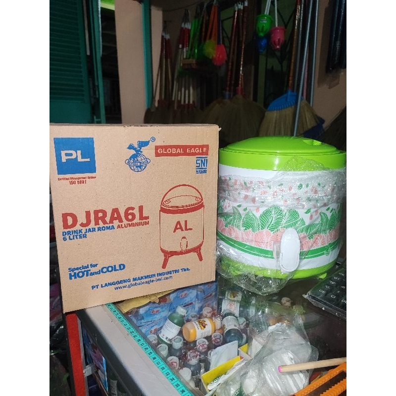 DRINK JAR ROMA ALUMINIUM 6 LITER | Global Eagle | tahan panas dan dingin