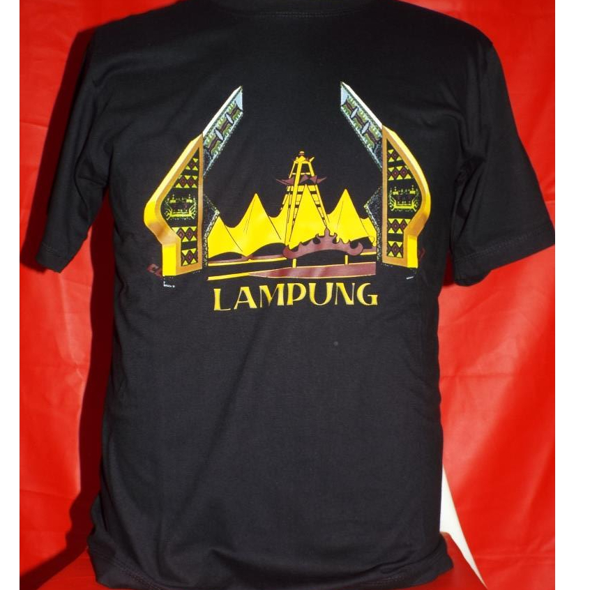 KAOS OLEH OLEH KHAS LAMPUNG II KAOS SOUVENIR MOTIF SIGER LAMPUNG
