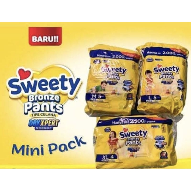 Sweety Bronze MiniPack M5/L5/XL4-Sweety bronze minipack murah