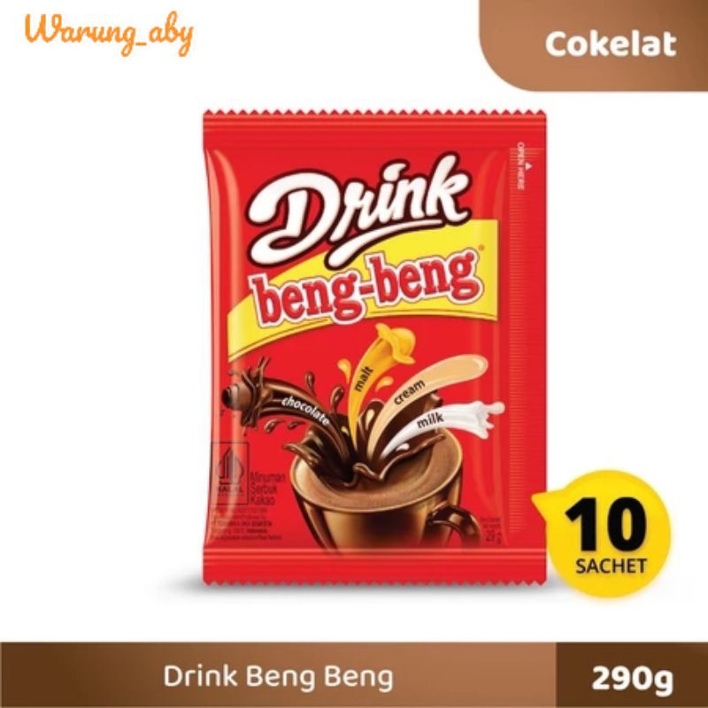 

Drink Beng Beng Chocolate 10 Sachet | Beng Beng Bubuk Cokelat Rencengan