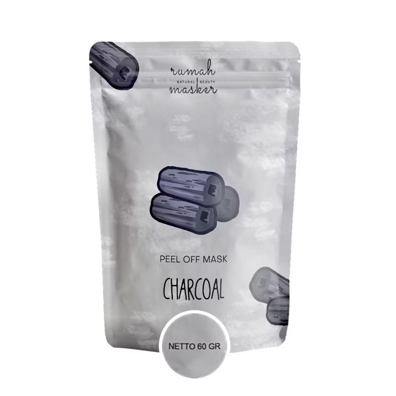 (FREE GIFT❗️)  EXP 07/25 RUMAH MASKER Peel Off Mask Charcoal 60gr  Peel Off Mask by Rumah Masker 25g