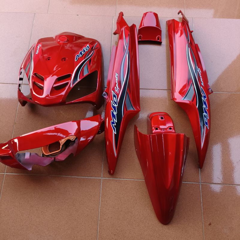 PROMO BODY SET HALUS YAMAHA MIO SPORTY WARNA MERAH MAROON