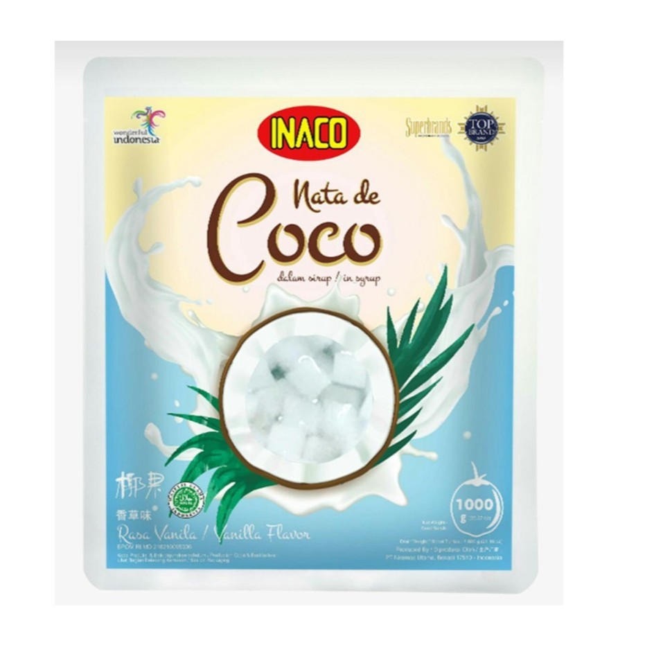 

nata de coco inaco plain 1 kg