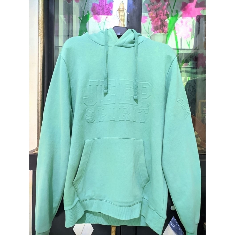 Hodie Jeep warna hijau mint