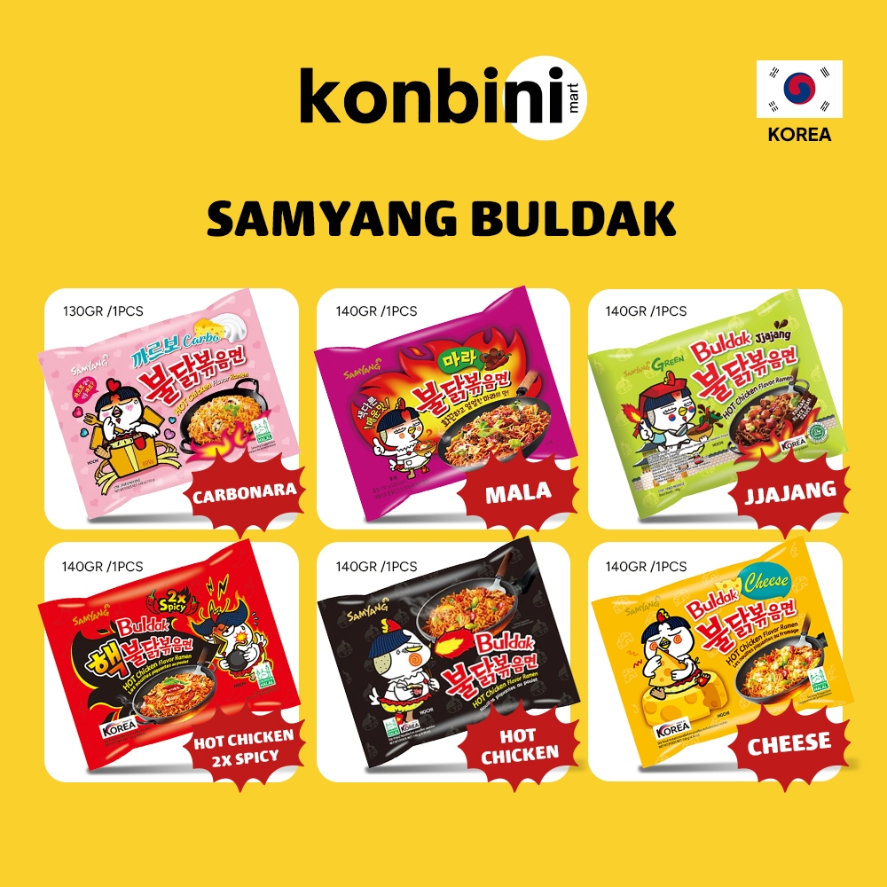 

KONBINI KOREA - Samyang Mie Instant Korea 140gr All Varian