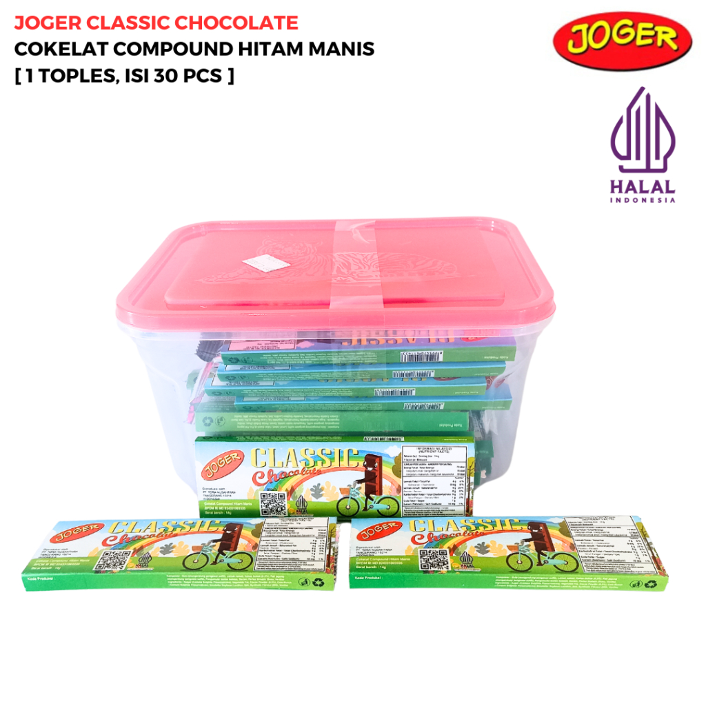 

[Halal] Joger Coklat Clasic Viral [1 Toples, Isi 30 Pcs]