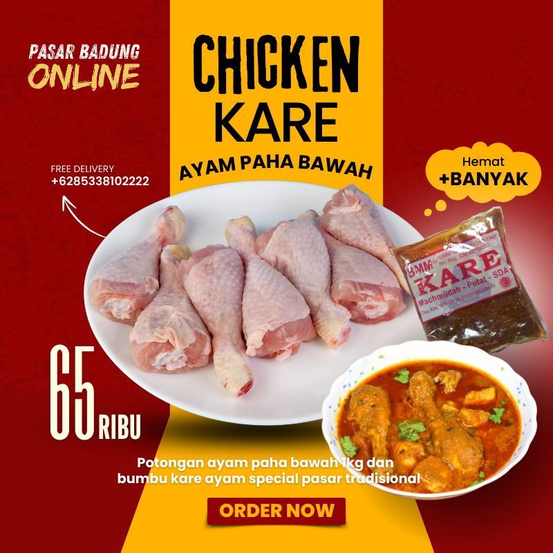 

PAKET HEMAT CHICKEN KARE DAPAT BANYAK