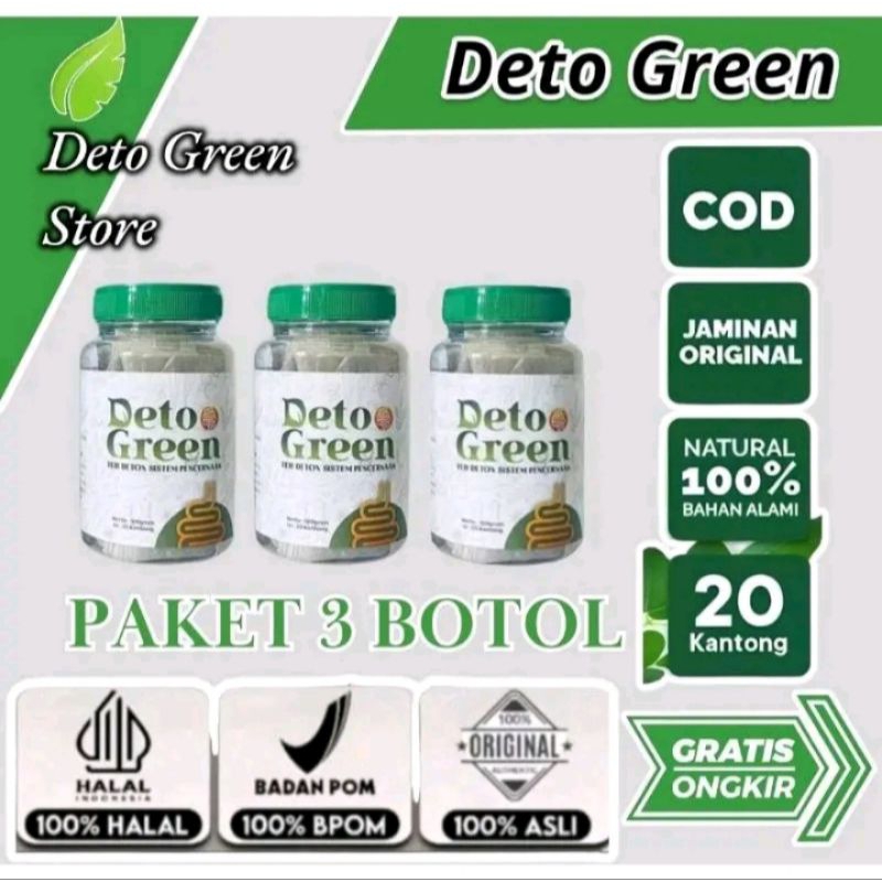 

PAKET HEMAT 3 BOTOL DETOGREEN TEH KESEHATAN USUS KOTOR TEH DIET TEH PELANGSING