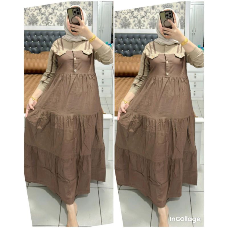 Gamis Panjang Lengan / Dress Salur