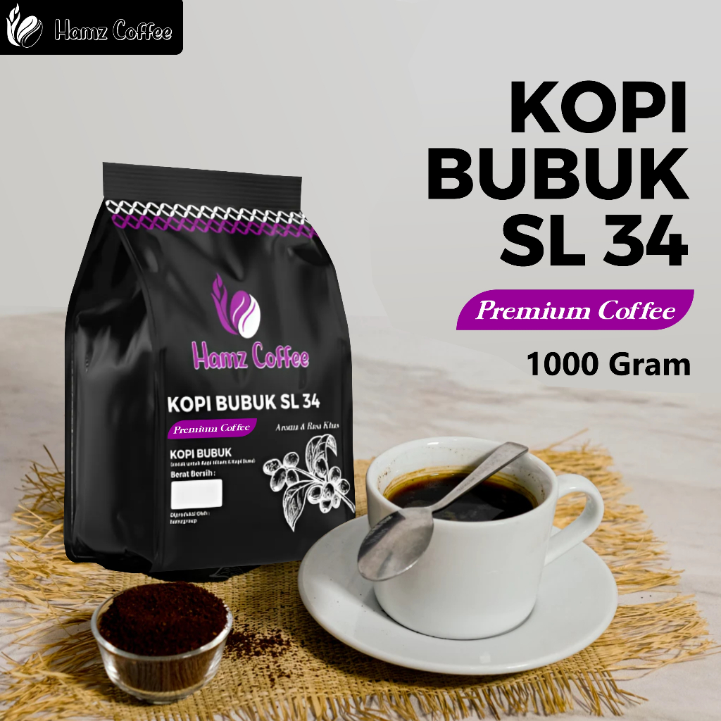 

Hamz Coffee - kopi bubuk SL 34 premium 1000gr