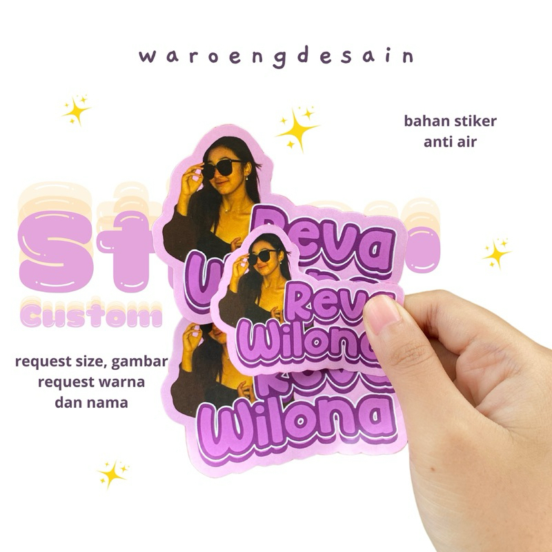 

STIKER CUSTOM NAMA + FOTO