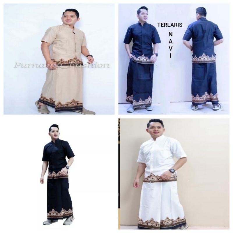 sarung Koko lengan pendek pria dewasa