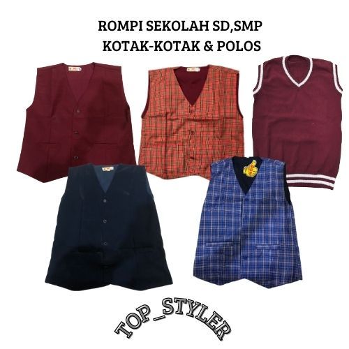 ROMPI SEKOLAH SD, SMP, POLOS & KOTAK-KOTAK