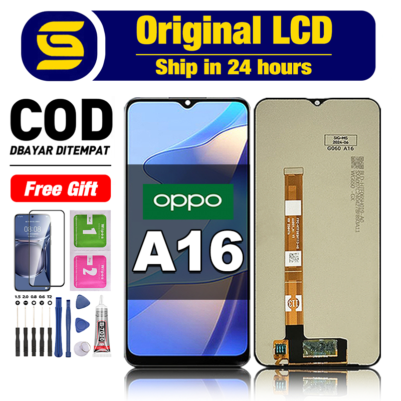 LCD OPPO A16 Ori fullset asli touchscreen original 100% lcd For Glass Digitizer COD