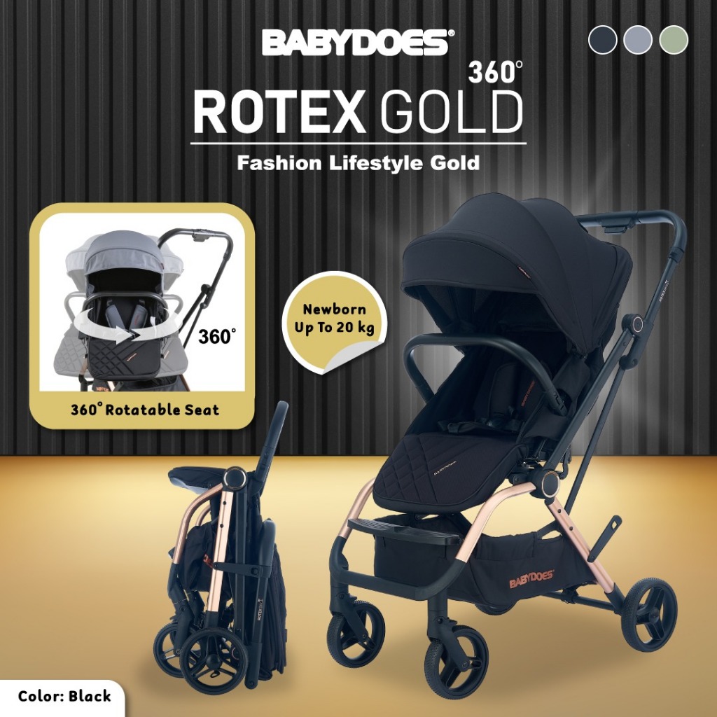 BABYDOES Rotex Gold 360 Stroller