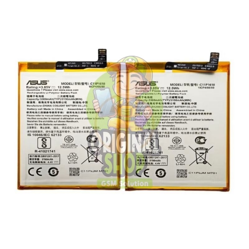 Baterai / batre original asus zenfone 5Q - zenfone 5 lite - zenfone 4 batrei