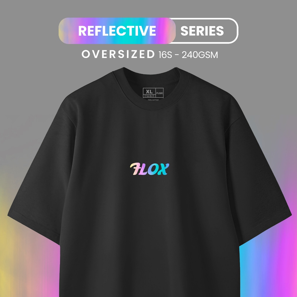 FLOX Kaos Bwose Nyala | Kaos Distro Oversize | Kaos Glow in the Dark | Kaos Reflektif | OV-FRL 5