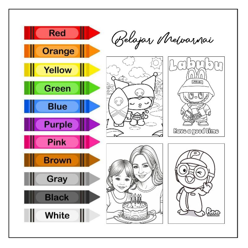 

kertas belajar mewarnai gambar 50 lembar a5