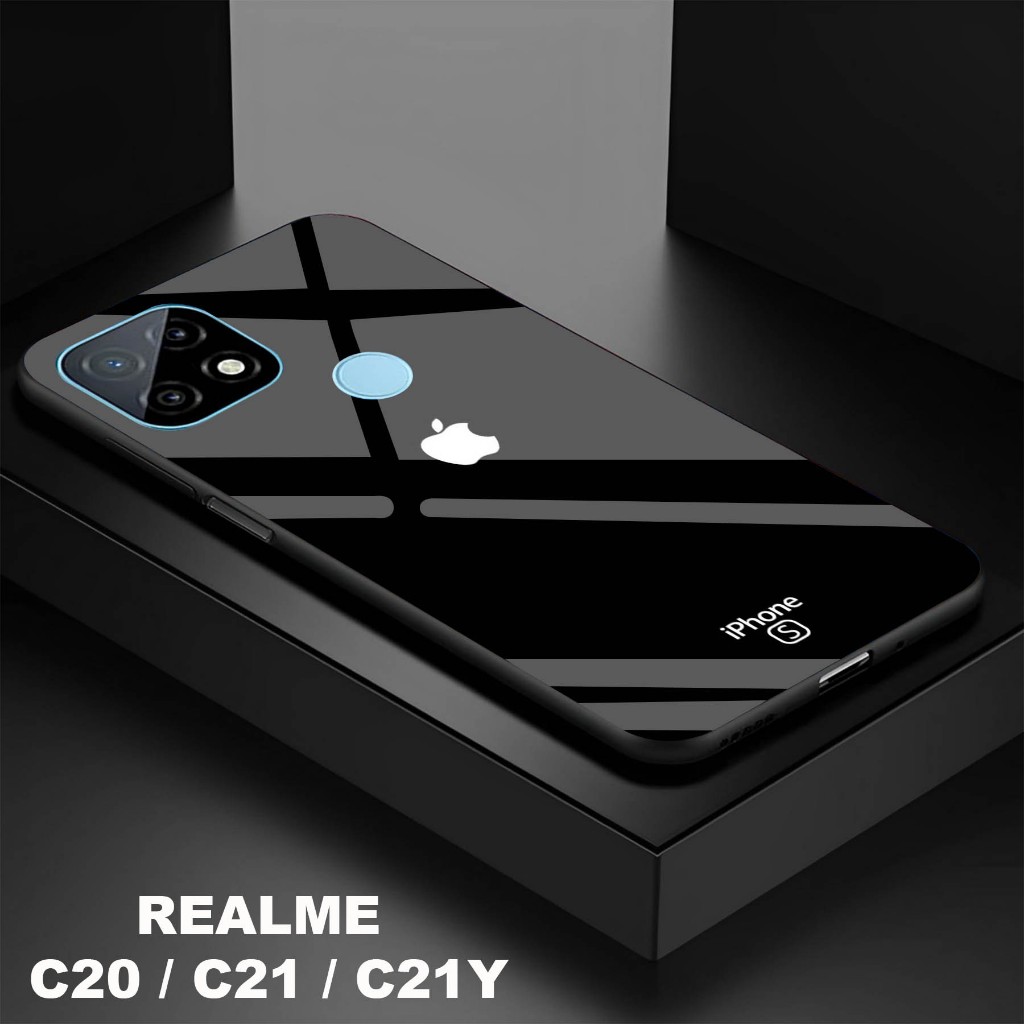 Softcase Kaca Kilau Realme C20 / C21 C21Y - Softcase Kaca Realme C20 / C21 C21Y - Softcase Kaca Kila