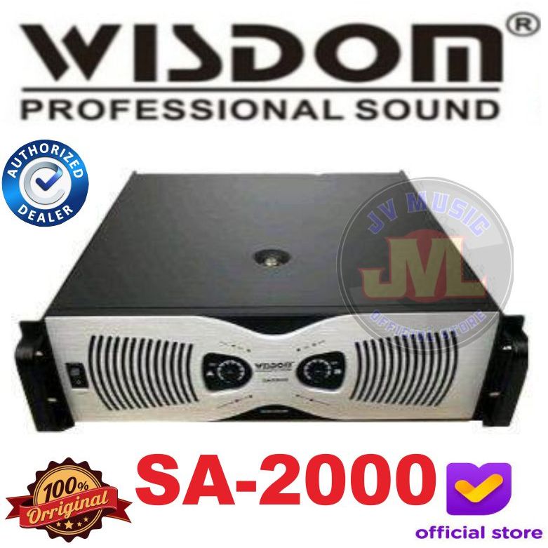 Wisdom SA-2000 2-Channel Power Amplifier Wisdom Sa2000