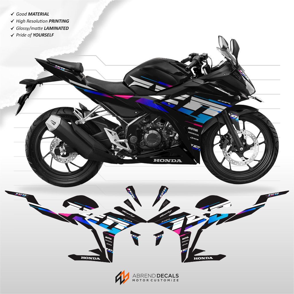 STRIPING CBR 150R FACELIFT K45G/K45N GRAFIS RAINBOW / STIKER CBR 150 R / STRIPING CBR 150 R DECAL