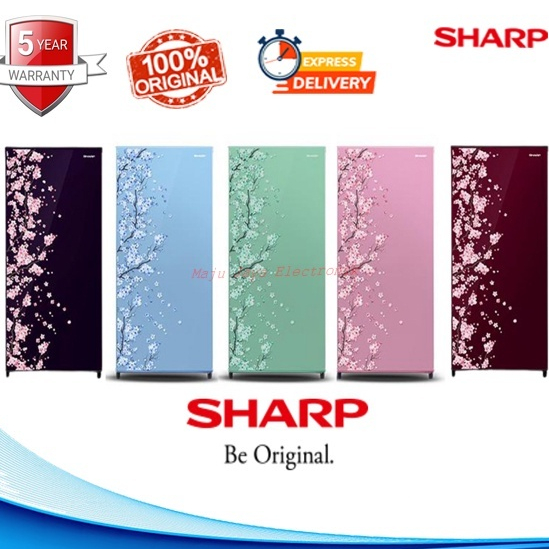 KULKAS SHARP SJ-N182D SAKURA 2 PINTU [ 166 LITER ]
