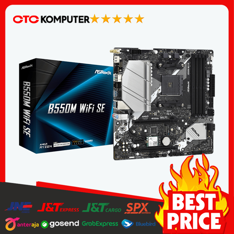 Motherboard ASRock B550M WiFi SE (Socket AM4)