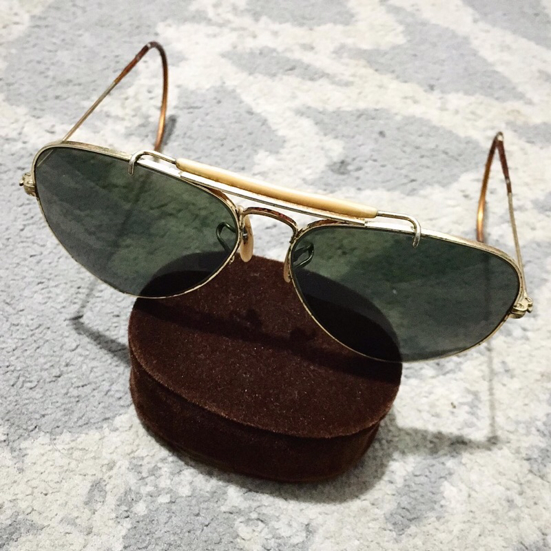 VINTAGE RAY-BAN AVIATOR BY BAUSCH & LOMB ODM MADE IN USA SIZE 58-14 ORIGINAL