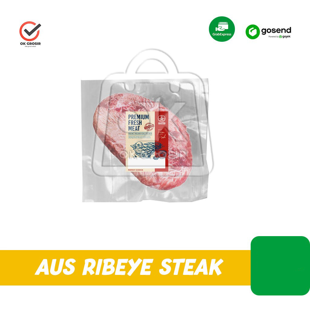 

Beef Ribeye Meltique Steak AUS / Daging Sapi Rib-eye 170gr (KHUSUS INSTANT)