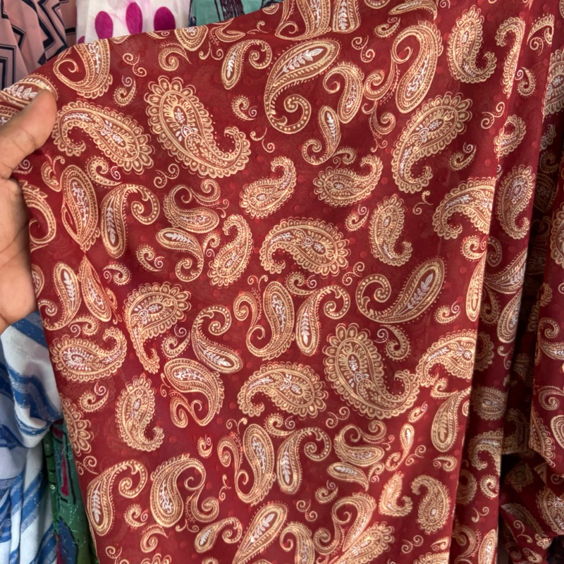 kain ceruti rubiah Motif Premium - kain rubiah premium motif - kain ceruty rubiah - kain motif paisl