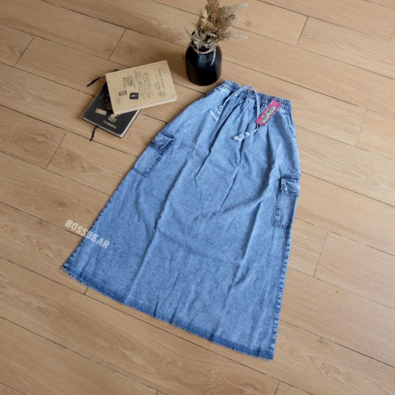 rok jeans anak cargo-rok jeans anak perempuan 12 tahun-rok jeans anak tanggung
