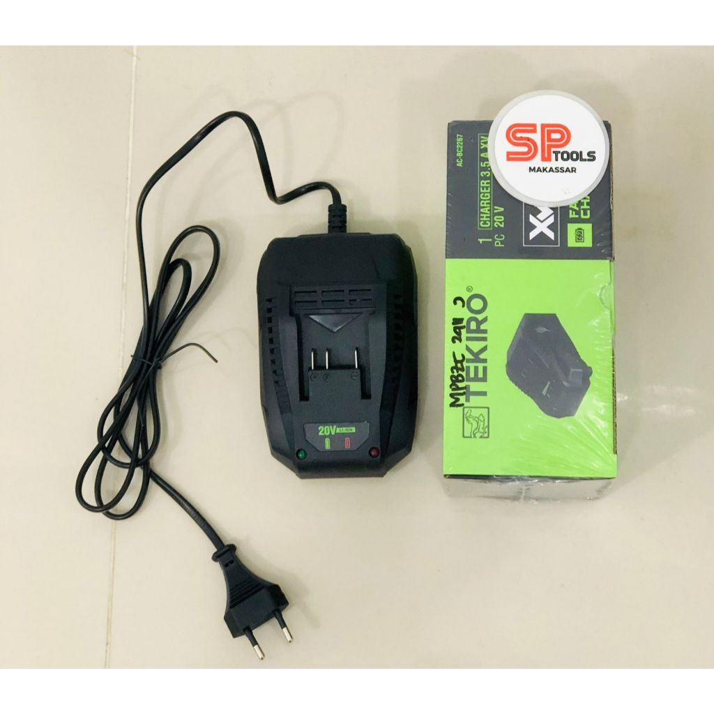 CORDLESS CHARGER / ALAT CAS CHAS CHARGE BATERAI BATTERY BOR / IMPACT TEKIRO 3.5A 20V