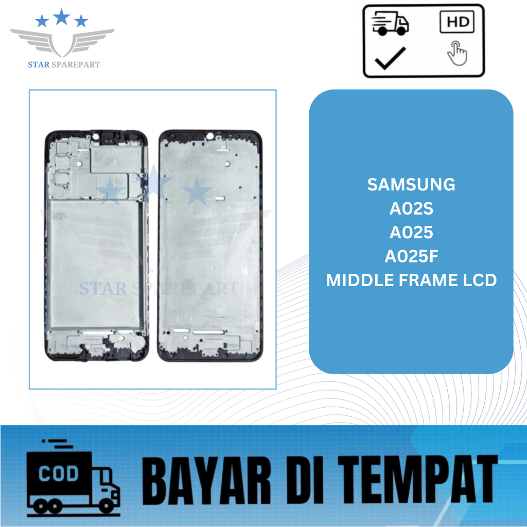 MIDDLE FRAME LCD SAMSUNG A02S / A025 / A025F / DUDUKAN LCD