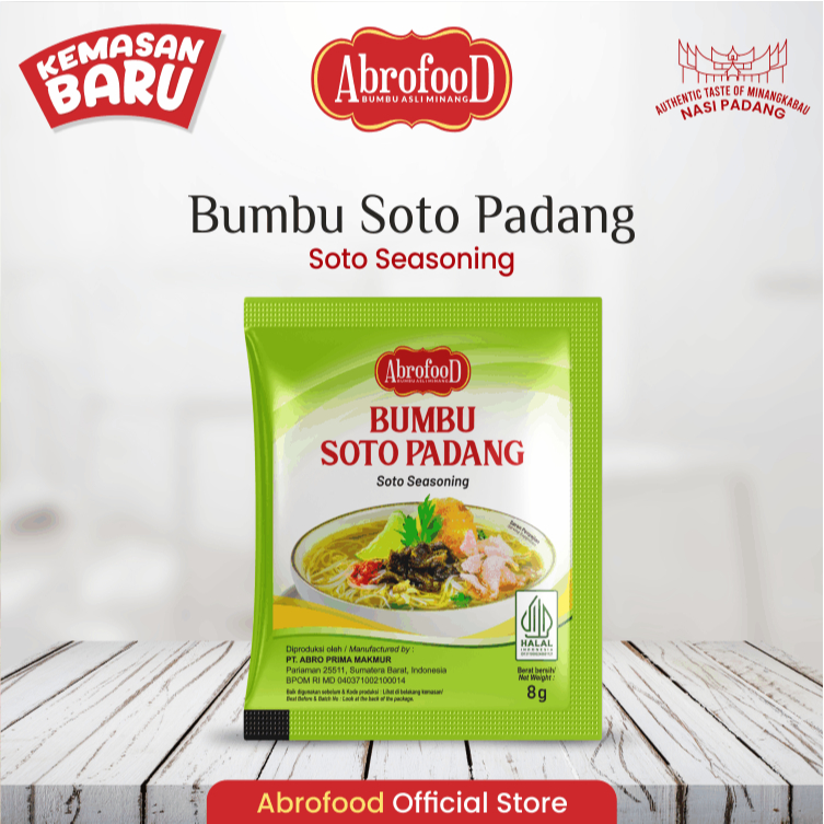 

Bumbu Soto Padang Abrofood 8 gr (Renteng)