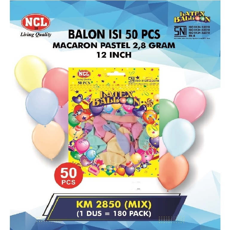 

BALON MACARON 1228 KM-2850 MIX/NCL