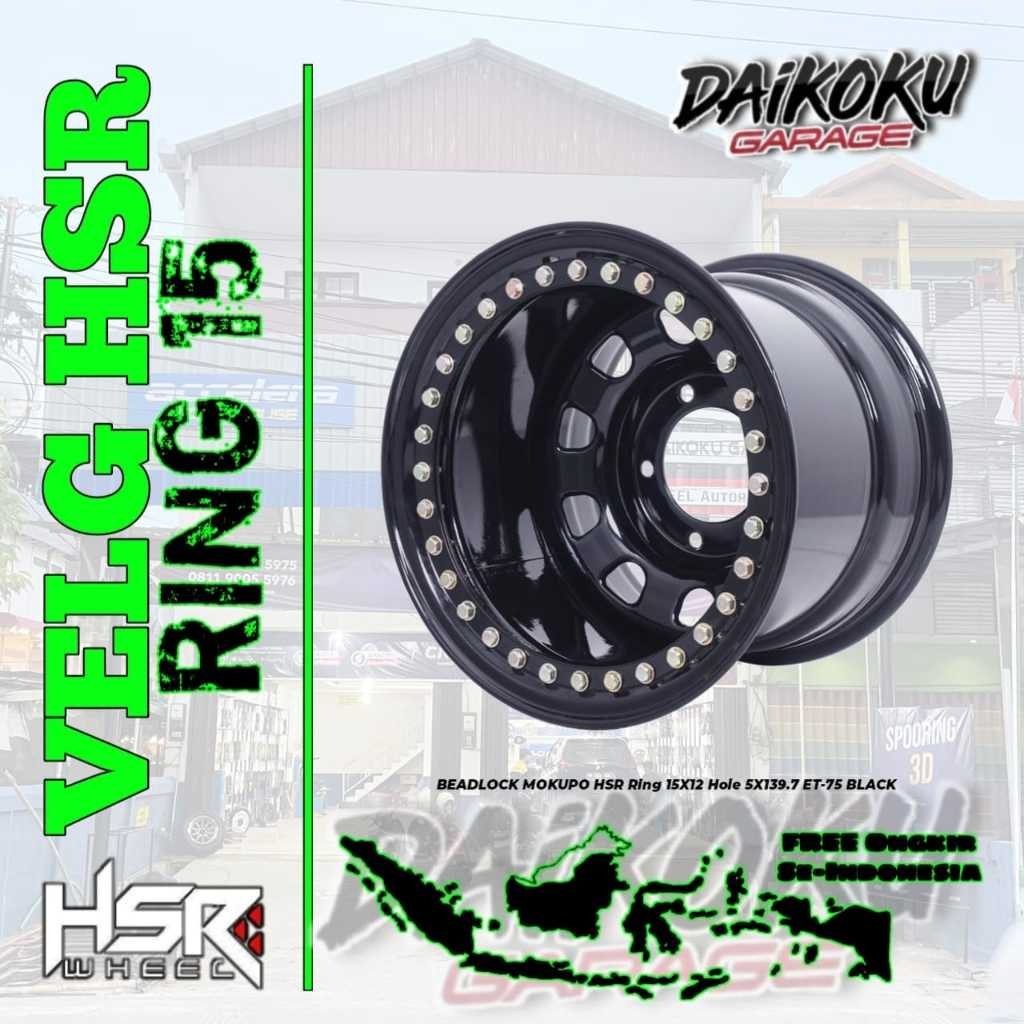 Velg Mobil Model Kaleng Hsr Ring 15 Lebar 12 Baut 5x139,7 | Toko Velg Mobil Banjarmasin