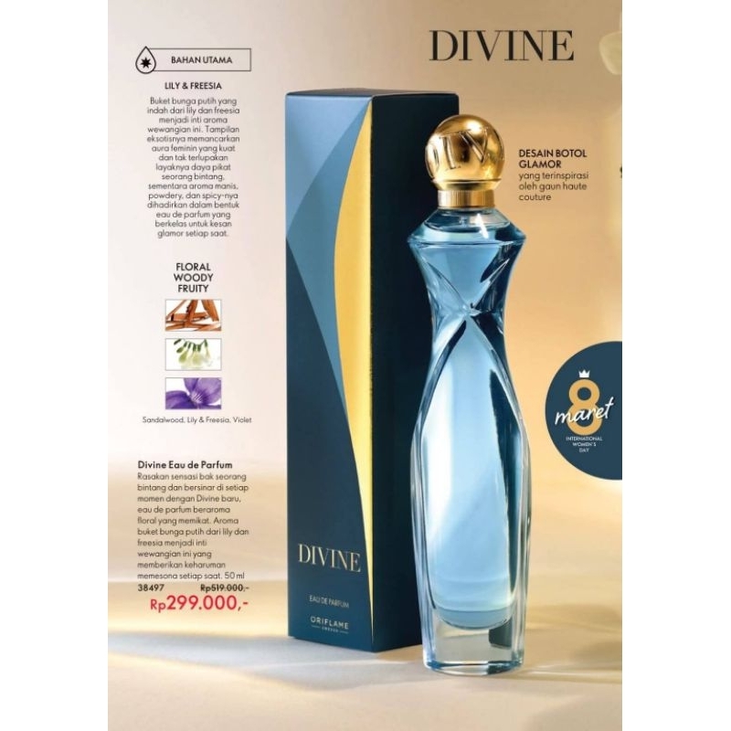 parfum divine edp oriflame