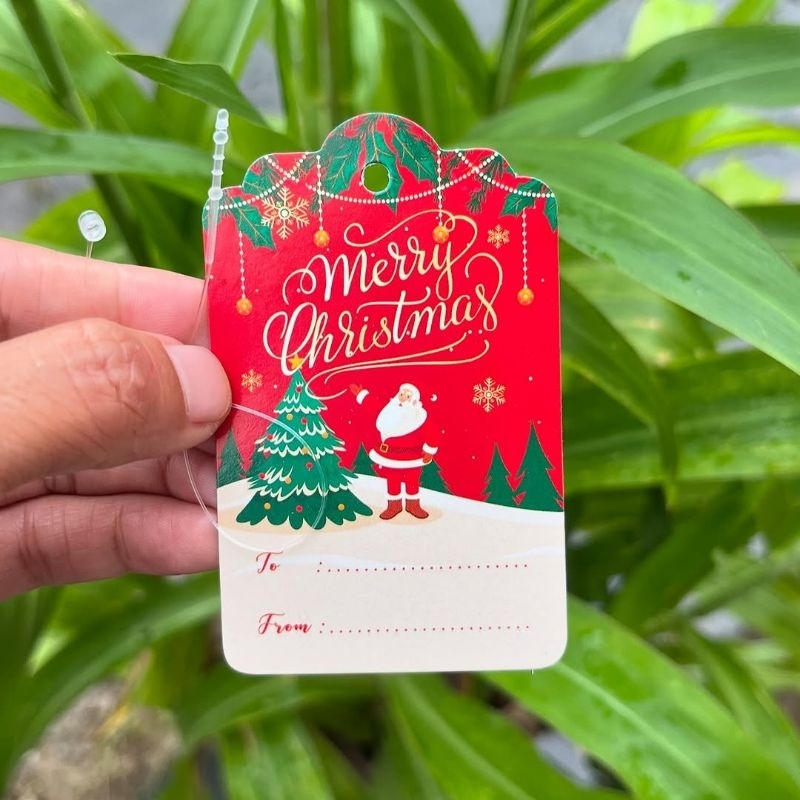 

Hang Tag Merry Christmas Uk 5x8cm dapat tali