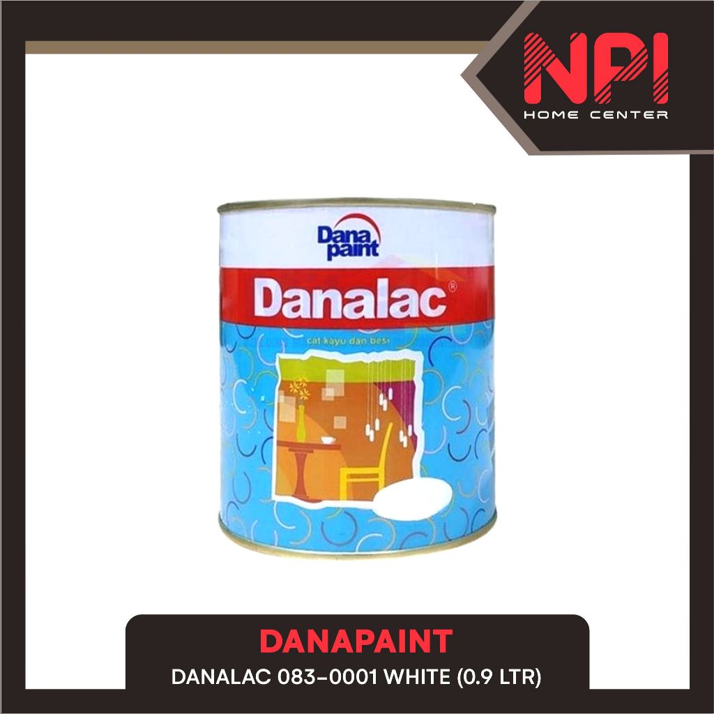 Danapaint - Cat Minyak / Kayu / Besi Dana Paint / Danalac 083-0001 White / Putih 1 Liter