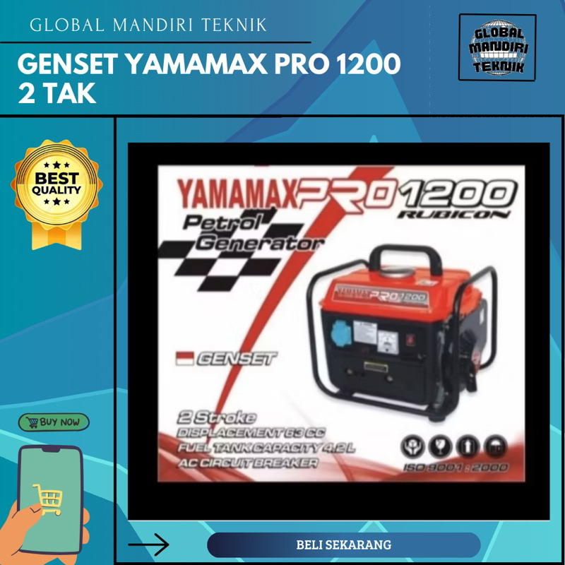 Genset Yamamax Pro ( 1200 - 2 Tak ) Murah Kuat Berkualitas