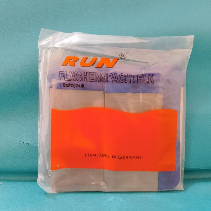 Kape Set Merk RUN  Sekrap Set / Scraper / Kape Dempul Set